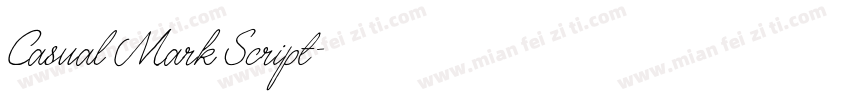 Casual Mark Script字体转换